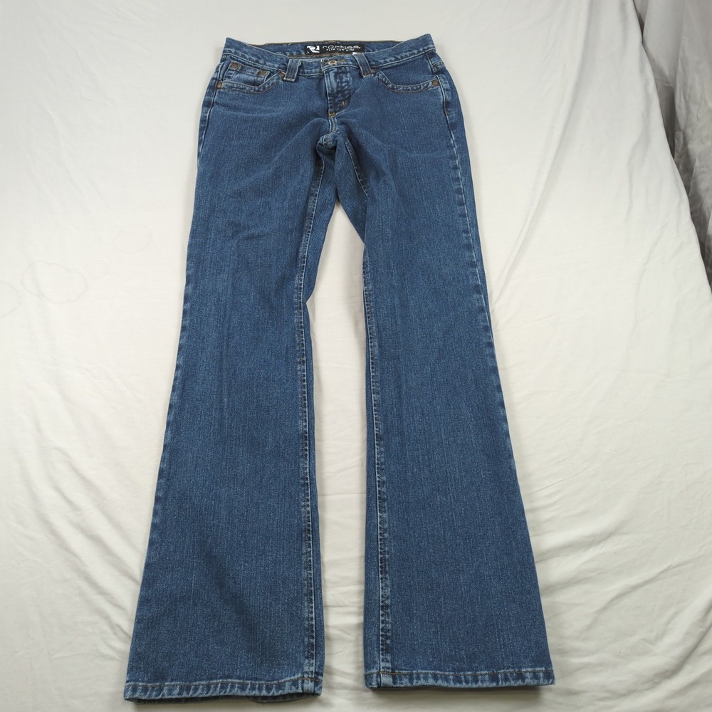 Vintage Rockies Jeans Womens 8 Blue Long Slim Boot Cut Western Cowgirl Rodeo